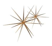 COM-FOUR Lot de 2 étoiles de Noël à suspendre - Petites et grandes étoiles décoratives pour la décoration de Noël - Étoile pour décoration du Nouvel An, mariage, fête