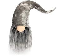 com-four® Nain de Noël Premium pour décoration de Noël, Figurine de Nain d'hiver - Chapeau Pointu - Trolls décoratifs scandinaves - GNOME suédois avec Barbe et Long Chapeau d'hiver
