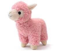 com-four® Peluche Lama 22 cm - alpaga Doux en Polyester 100% - Doudou Moelleux - Jouet câlin pour Offrir et décorer (Rose - Lama)