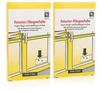 COM-FOUR® Piège à Mouches à fenêtre 18x - appât Anti-Mouches sans Insecticide - Autocollants Transparents Contre Les Mouches des Fruits - appât d'alimentation pour Une (18 pièces - piège à Colle)