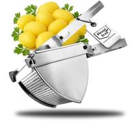 COM-FOUR® Presse-purée de terre en acier inoxydable, lavable au lave-vaisselle - Presse à spaetzle - Presse à crème