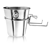 COM-FOUR® Seau à champagne avec support de table, seau de refroidissement