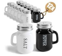 com-four® set de 12 salières et poivrières, pots à épices en forme