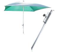 com-four® Support de parasol en acier galvanisé - piquet pour le sol - base pour parasol sur la plage - pied de parasol - Ø 12-32 mm (metallic)