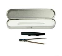 Com-pass de style court avec manchon, séparateur de 13,8 mm, outil rotatif, séparateur en métal avec 1 boîte de luxe argentée