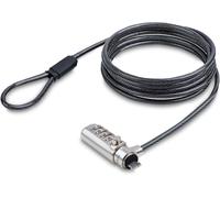 Com Slim Lock Nano Slot Compatible, 66Ft (2M) Locking Cable, Desk Anti-Theft Security For Laptop/Notebook Computer[ZHB1602]