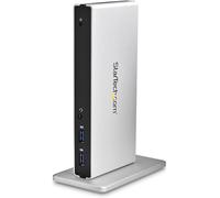 .Com Station D'Accueil Usb 3.0 Pour Deux Écrans Avec Adaptateurs Dvi Vers Vga Et Hdmi, 5X Usb 3.0 Et Audio - Station D'Accueil Dvi Verticale Pour Mac Et Windows (Usb3Sdockdd)