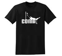 Coma Letter T-Shirt Graphic Printed Tee Shirt Mens Black Shirt XXL
