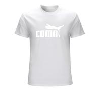Coma Men's Cotton T Shirt Fashion O Neck White L
