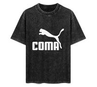 Coma Mens T-Shirt Black Unisex Top Tee XXL