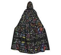 COMAAM Cape décorative à capuche pour adulte Formule mathématique pour adulte, Formule mathématique, taille unique