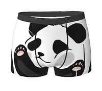 COMAAM Funny Panda Boxer pour homme (multi-facettes) Boxer élastique pour homme, noir, X-Large