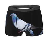COMAAM Pigeon Boxer pour homme (multi-facettes) Boxer élastique pour homme, noir, Medium