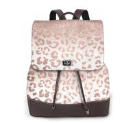 COMAAM Sac à dos de voyage en cuir rose doré pailleté pour femme, sac à bandoulière pour femme, sac à dos de voyage quotidien, Noir , taille unique