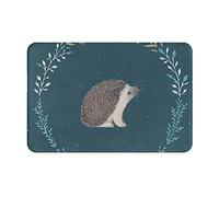 COMAAM Tapis d'entrée antidérapant en flanelle Motif petit hérisson 40,6 x 61 cm