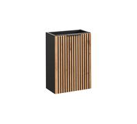 Comad Xilo armoire 40x22x57 cm sous-lavabo suspendu noir-chêne XILO BLACK WOTAN 82-40-D-1D