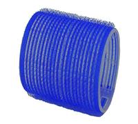 Comair 3011899 Lot de 6 bigoudis adhésifs Bleu foncé Longueur 63 mm