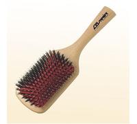 Comair Brosse en Bois Avec Soies Naturelles, 11-reihig Paddle Kissenbürste