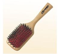 Comair Brosse en Bois Avec Soies Naturelles, 9-reihig Paddle Brosse Kissenbürste
