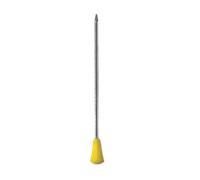 Comair Metal Permanent Pin with Yellow Plastic Head - 50 pieces Yellow - 65mm