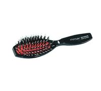 Comair Petite brosse pneumatique noire avec poils de sanglier et picots en nylon.