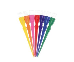 Comair Tinting Brushes Rainbow Mini Colored 7 stuks