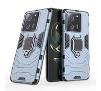 COMAKU Coque Armor pour Xiaomi 13T / 13T Pro, Housse TPU+PC Antichoc avec Anneau Béquille - Bleu