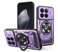 COMAKU Coque Armor pour Xiaomi 17T Pro 5G, qualité Housse TPU+PC Antichoc avec Invisible Anneau Béquille - Violet