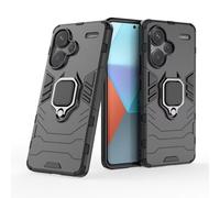 COMAKU Coque Armor pour Xiaomi Redmi Note 13 Pro Plus 5G (Pro+), Housse TPU+PC Antichoc avec Anneau Béquille - Noir