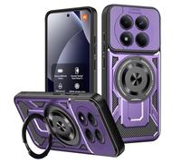 COMAKU Coque Armor pour Xiaomi Redmi Note 15 Pro 5G, qualité Housse TPU+PC Antichoc avec Invisible Anneau Béquille - Violet