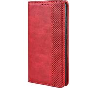 COMAKU Coque Compatible avec Cubot X100 5G, Etui Portefeuille, Housse Folio en Cuir de Protection pour Cubot X100 5G - Rouge