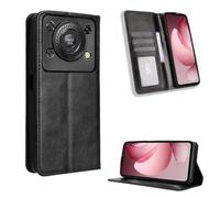 COMAKU Coque Compatible avec Oukitel C60, Etui Portefeuille, Housse Folio en Cuir de Protection Compatible avec Oukitel C60 - Noir