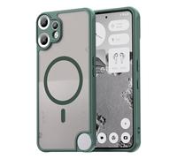 COMAKU Coque Magnétique pour CMF Phone 2 Pro, Prime Dur PC + Souple TPU Silicone, Coque Mat Translucide Fine Antichoc, Protection de l'objectif améliorée - Vert