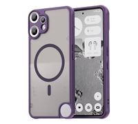 COMAKU Coque Magnétique pour CMF Phone 2 Pro, Prime Dur PC + Souple TPU Silicone, Coque Mat Translucide Fine Antichoc, Protection de l'objectif améliorée - Violet