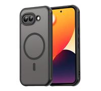 COMAKU Coque Magnétique pour Google Pixel 10a, Prime Dur PC + Souple TPU Silicone, Coque Mat Translucide Fine Antichoc, Protection de l'objectif améliorée - Noir