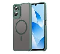 COMAKU Coque Magnétique pour Motorola Moto G06, Prime Dur PC + Souple TPU Silicone, Coque Mat Translucide Fine Antichoc, Protection de l'objectif améliorée - Vert