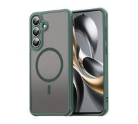 COMAKU Coque Magnétique pour Nothing Phone 3a, Prime Dur PC + Souple TPU Silicone, Coque Mat Translucide Fine Antichoc, Protection de l'objectif améliorée - Vert
