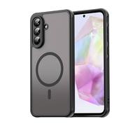 COMAKU Coque Magnétique pour Samsung Galaxy A36 5G, Prime Dur PC + Souple TPU Silicone, Coque Mat Translucide Fine Antichoc, Protection de l'objectif améliorée - Noir