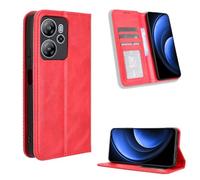 COMAKU Coque OSCAL Tiger 13 5G, Etui Portefeuille, Housse Folio en Cuir de Protection pour OSCAL Tiger 13 5G - Rouge