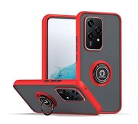 COMAKU Coque pour Honor 200 Lite 5G, Etui Fin et léger Absorption des Chocs Housse Mince avec Bague 360 Degrés Rotation Stand Protection Cover Bumper Case - Rouge