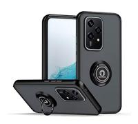 COMAKU Coque pour Honor 200 Lite 5G, Etui Fin et léger Absorption des Chocs Housse Mince avec Bague 360 Degrés Rotation Stand Protection Cover Bumper Case - Noir