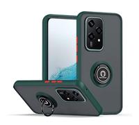 COMAKU Coque pour Honor 200 Lite 5G, Etui Fin et léger Absorption des Chocs Housse Mince avec Bague 360 Degrés Rotation Stand Protection Cover Bumper Case - Vert foncé