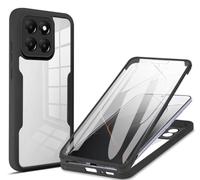 COMAKU Coque pour Honor 400 Smart Case, 360 Degree Full Body Shockproof Protective Cover with Built-in Screen Protecto - Noir