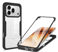 COMAKU Coque pour Honor 600 5G / 600 Pro 5G Case, 360 Degree Full Body Shockproof Protective Cover with Built-in Screen Protecto - Noir