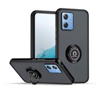 COMAKU Coque pour Motorola Moto G55 5G, Etui Fin et léger Absorption des Chocs Housse Mince avec Bague 360 Degrés Rotation Stand Protection Cover Bumper Case - Noir