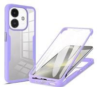 COMAKU Coque pour Oppo A40 4G / A40m / Oppo A60 5G Case, 360 Degree Full Body Shockproof Protective Cover with Built-in Screen Protecto - Violet
