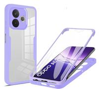COMAKU Coque pour Oppo A5 Pro 5G Case, 360 Degree Full Body Shockproof Protective Cover with Built-in Screen Protecto - Violet
