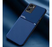 COMAKU Coque pour Oppo A57 4G/Oppo A57s/A57 5G/A77 5G Ultra-Mince PU +TPU Silicone Texture Antidérapante et Antichoc Housse Coque -Bleu