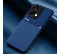 COMAKU Coque pour Oppo A6 Pro 5G/4G Ultra-Mince PU +TPU Silicone Texture Antidérapante et Antichoc Housse Coque -Bleu