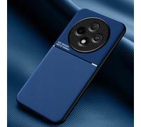 COMAKU Coque pour Oppo Reno 12 FS 5G / Reno 12F 5G Ultra-Mince PU +TPU Silicone Texture Antidérapante et Antichoc Housse Coque -Bleu
